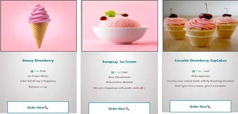 A user making a payment on an ice cream machine interface