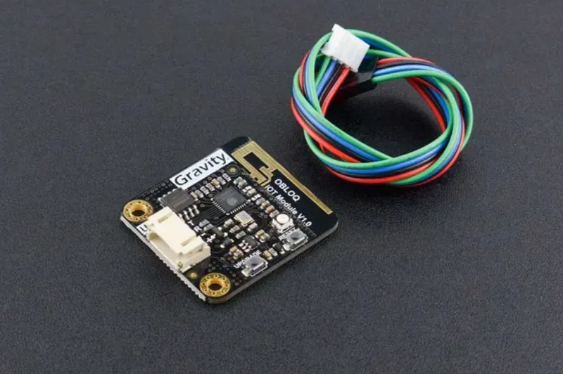 An IoT module connected to a device