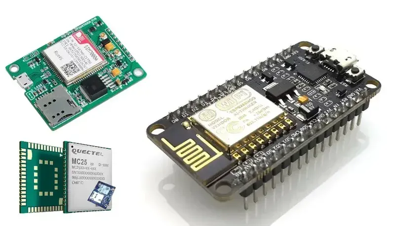 PCB with integrated IoT module for vending machine data collection