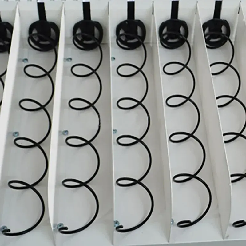 Internal mechanism of a spring-type vending machine