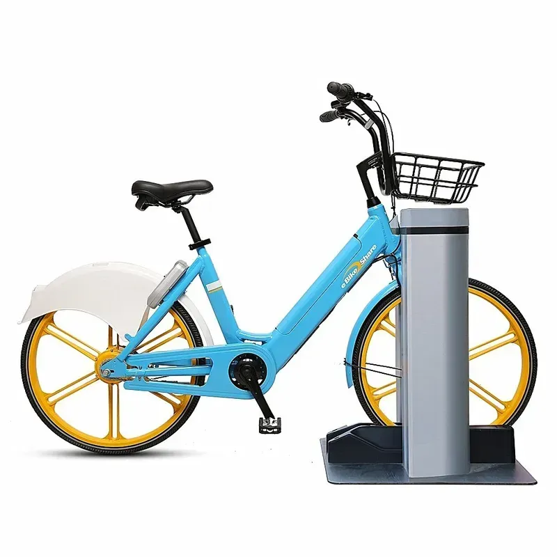 Electronics components of a shared bicycle