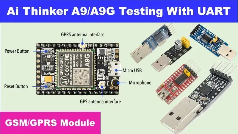 GPRS GPS module undergoing testing