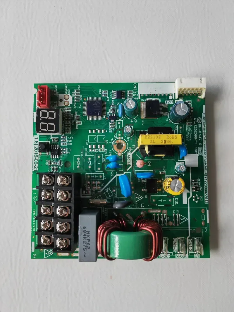 Close-up of a main control board circuit