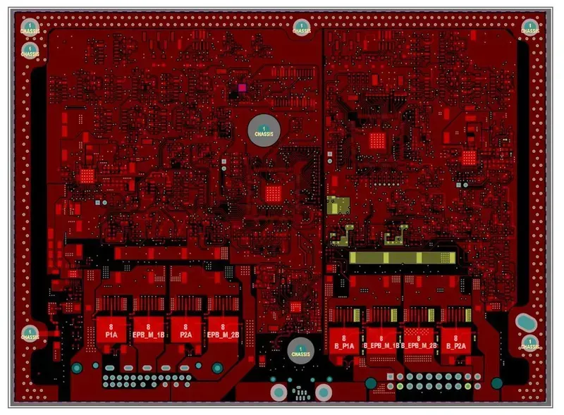 A sensor integrated circuit board
