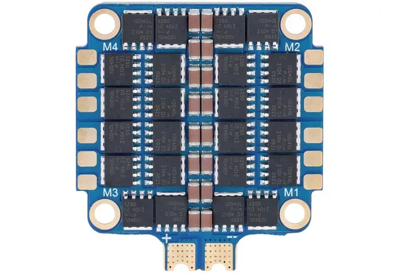 Internal components of an ESC module