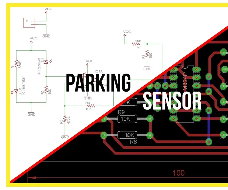 Parking sensor PCB
