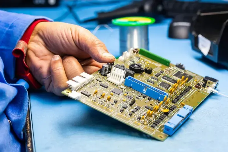 Aerospace-grade PCB board undergoing extreme environment testing