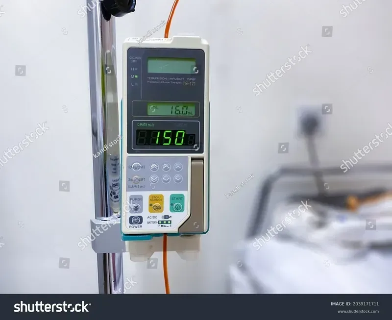 A close-up view of an infusion pump control board