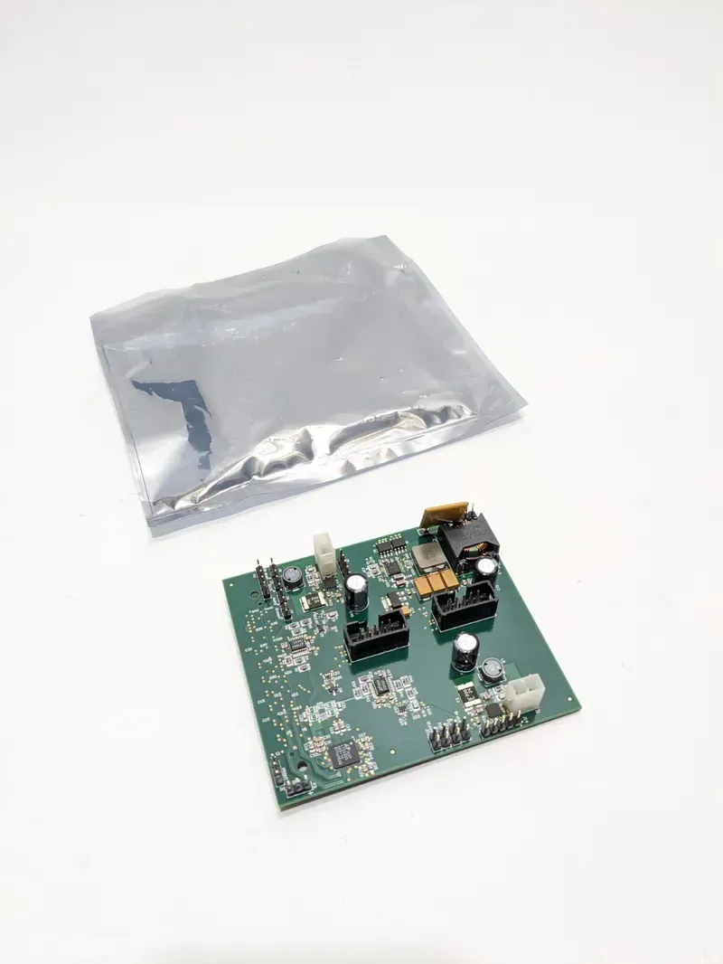 Internal view of a surgical robot showing its circuit board