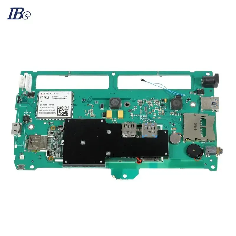 A custom prototype of a blood pressure monitor motherboard