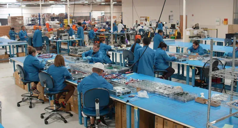 Inside a modern PCB factory workshop