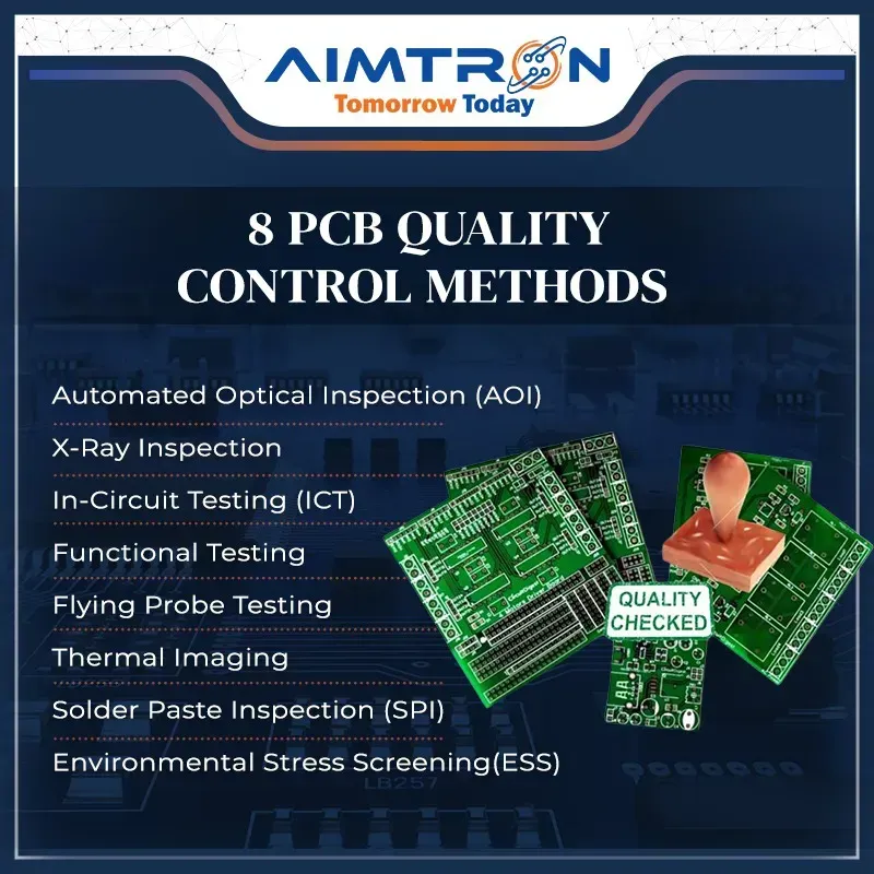 Medical PCB undergoing quality control testing