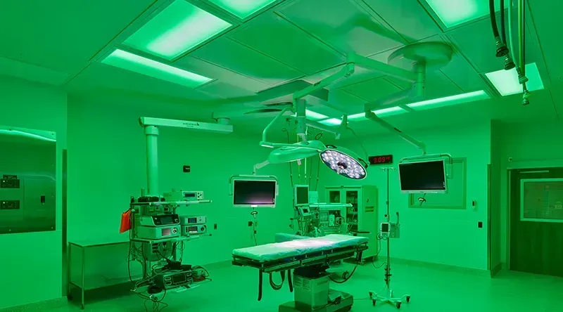 Surgical lighting in an operating room