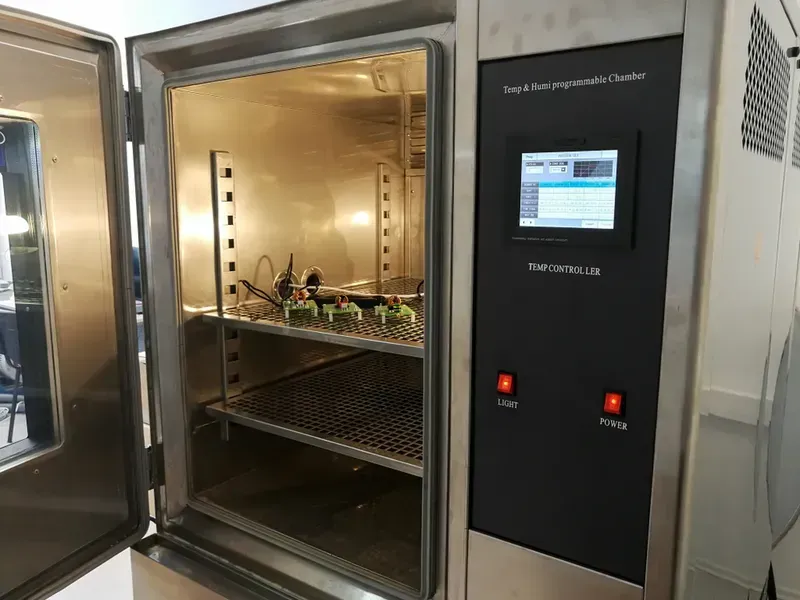 An environmental stress testing machine for PCBs