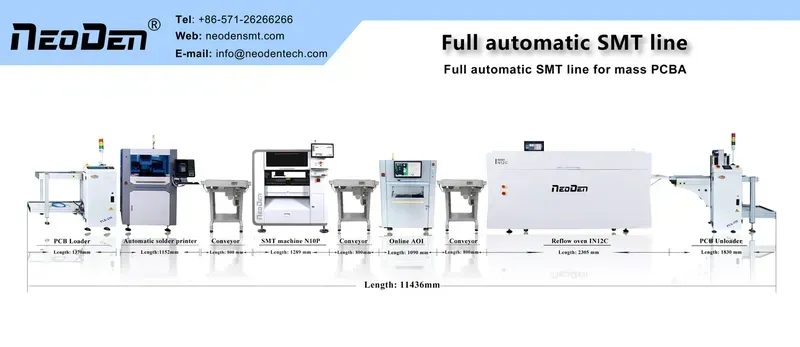 SMT production line with integrated vision inspection system