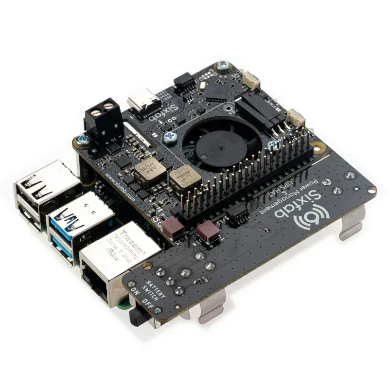 A detailed view of a UPS power management board