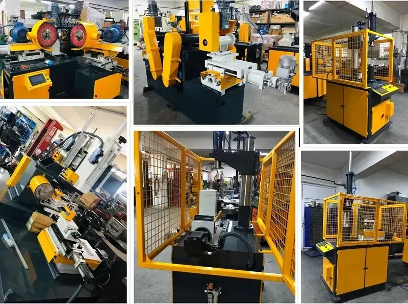 Automated production line for polishing machines