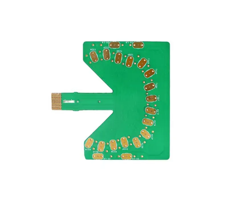 Optical module test board with integrated components