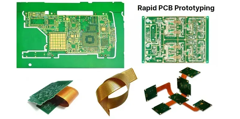 Engineer holding a prototype tablet PCB board, emphasizing rapid development