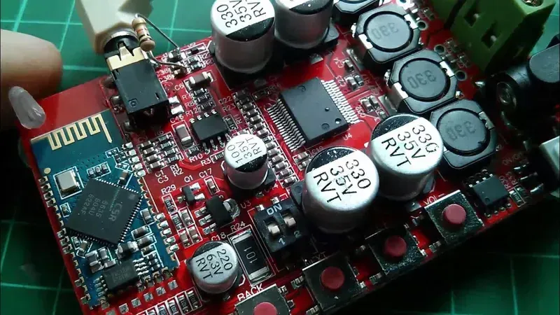 Quality control testing of Bluetooth speaker control board