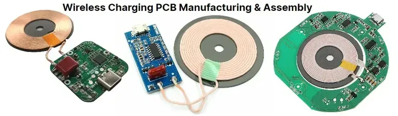 Manufacturing line producing wireless charging PCBs