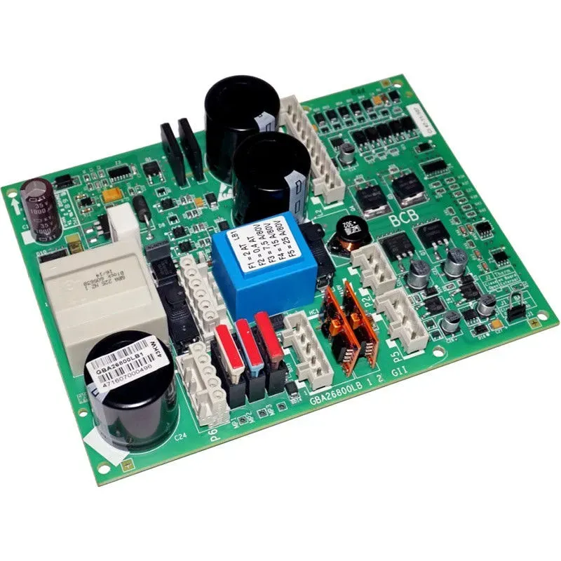 A PCB board integrated with a microcontroller and communication module
