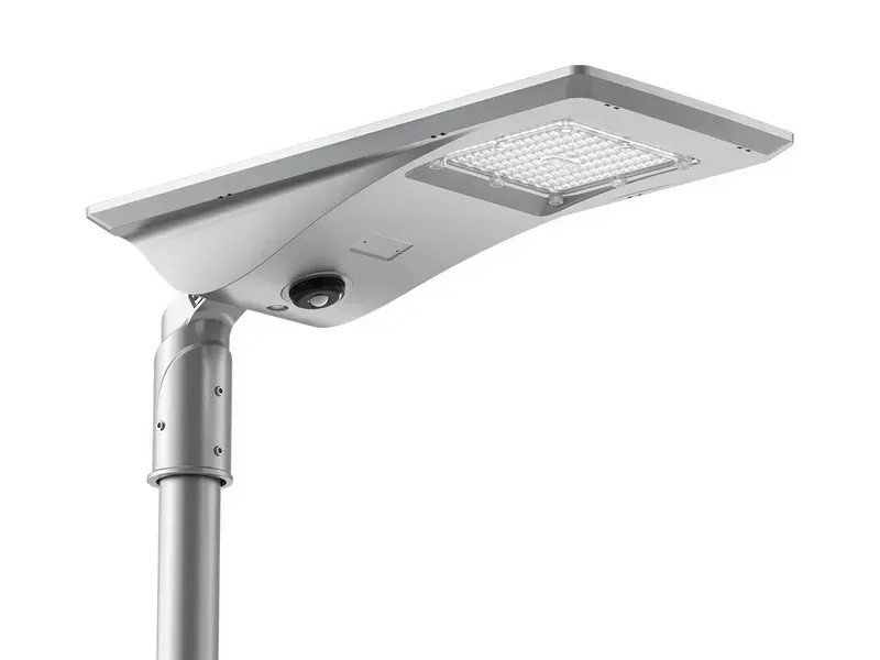 A smart solar street light with integrated features