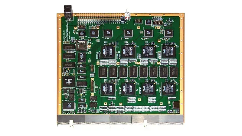 A signal processing board inside a radar system