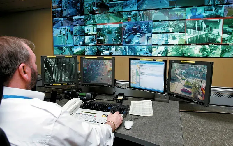 A control room for a traffic management system
