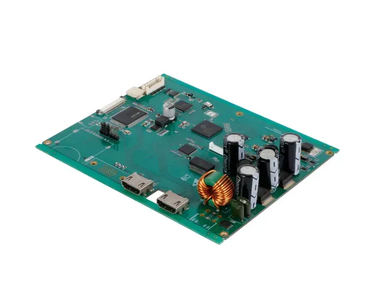 An autonomous bus interior showing the visible PCB boards