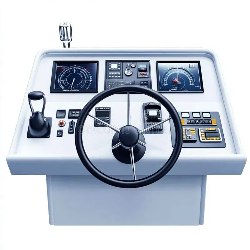 A detailed view of a navigation control board design