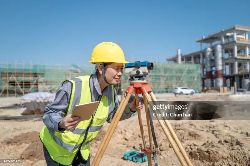 An engineer operating measurement equipment for electronic design