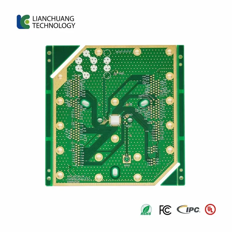 A smart PCB board featuring integrated sensors and control chips