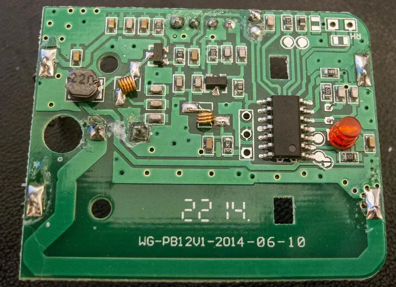 An illustration or photograph showing optimal sensor placement on a PCB for accuracy.