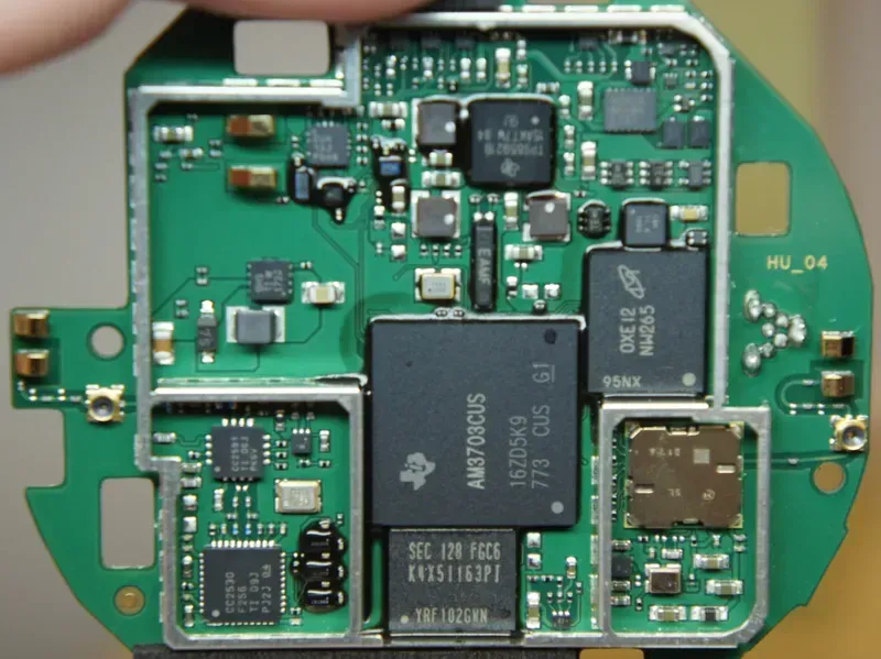 Internal PCB board of a smart thermostat