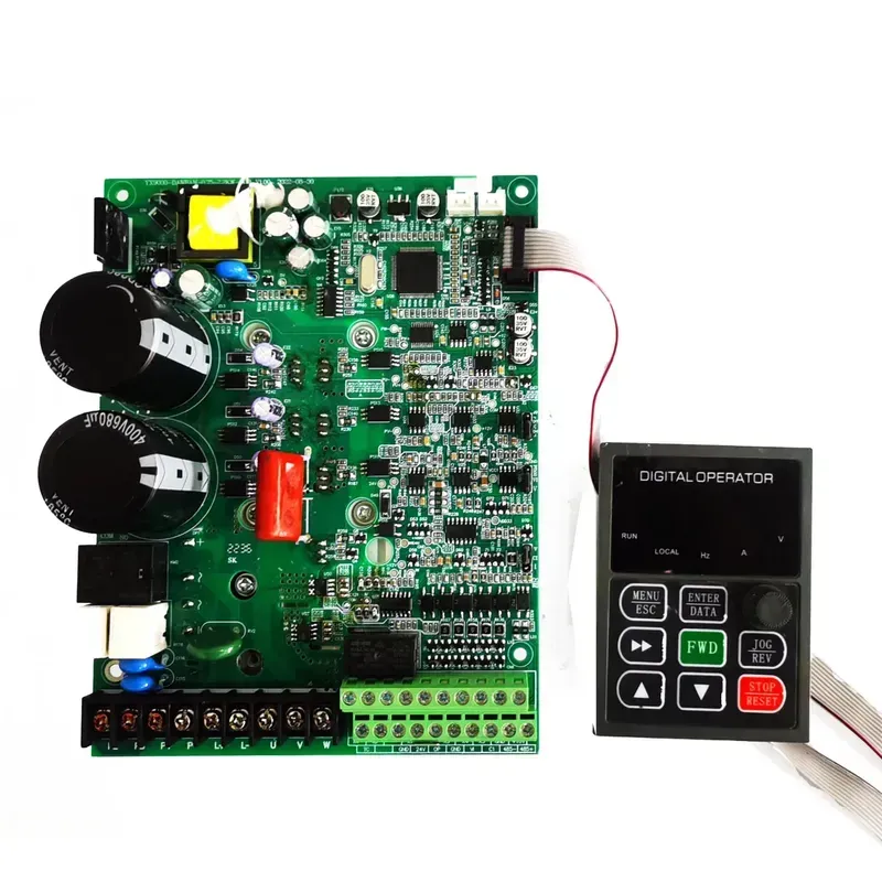 Internal components of a water pump inverter control board