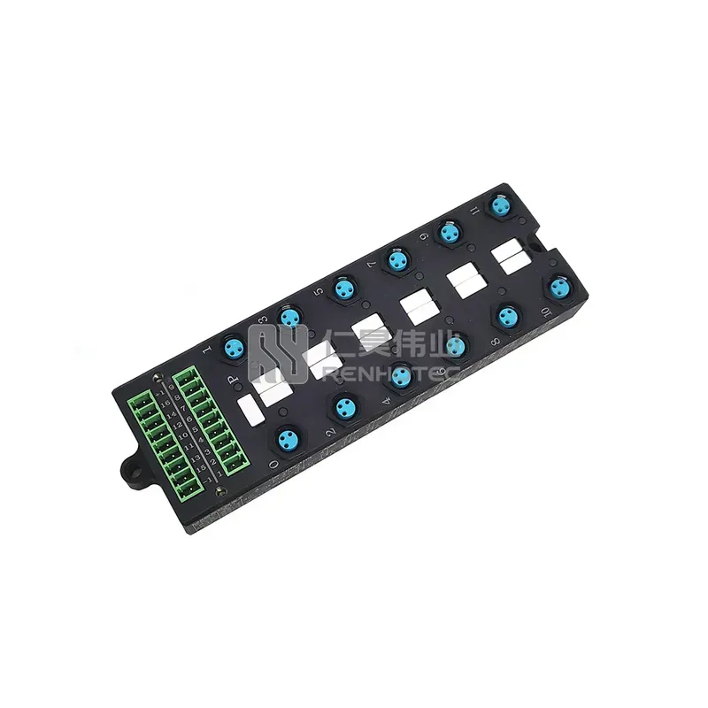 A PCB board installed within a distribution box