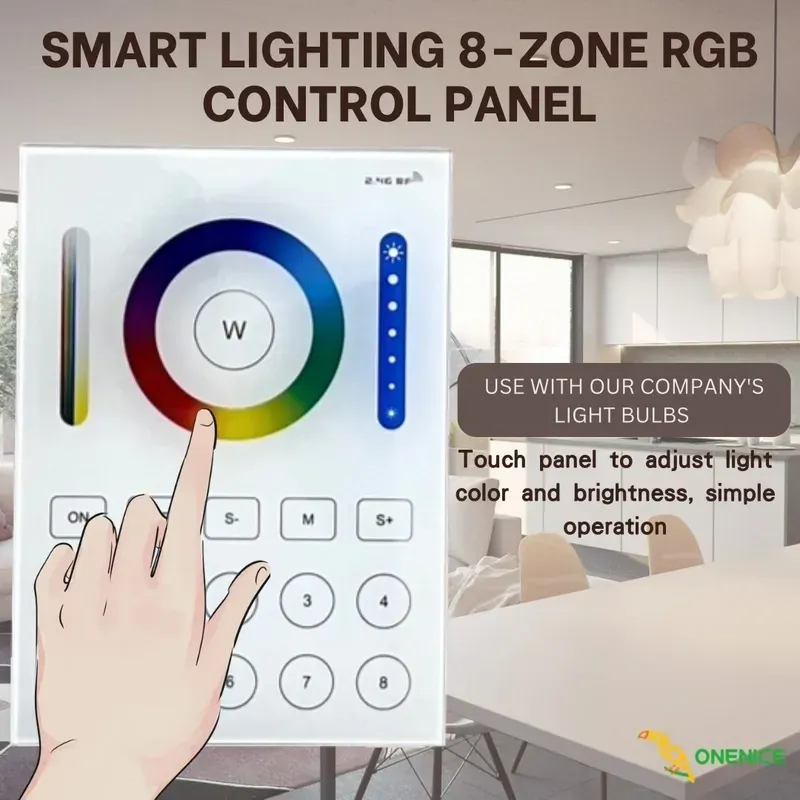 A smart lighting control board with various electronic components