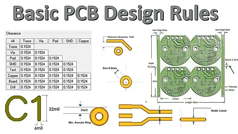 Engineer examining PCB layout for antenna placement and signal integrity