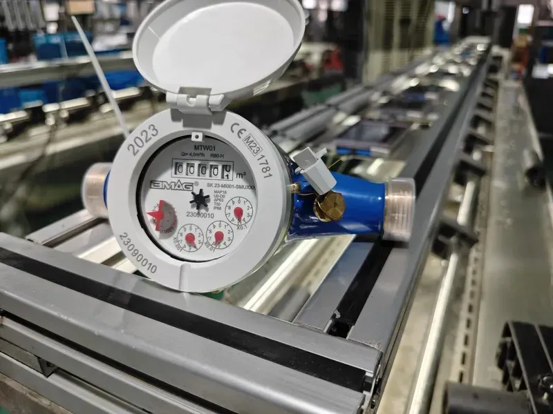Engineer using equipment to test a smart water meter communication board