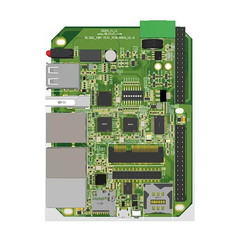 A smart manhole cover monitoring PCB board with sensors