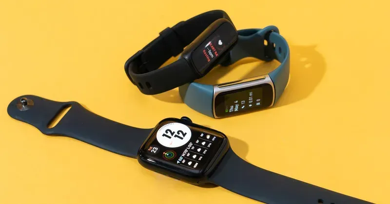 A small battery powering a wearable fitness device