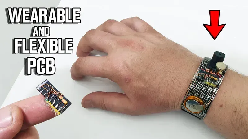 A wearable PCB board for temperature monitoring