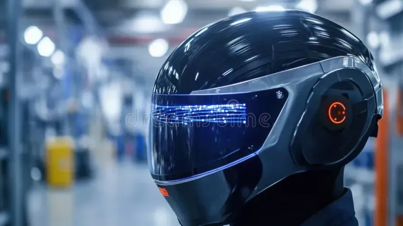 Smart helmet sensor close-up
