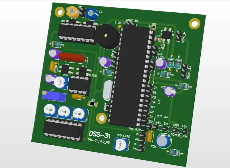 A digital oscilloscope PCB project