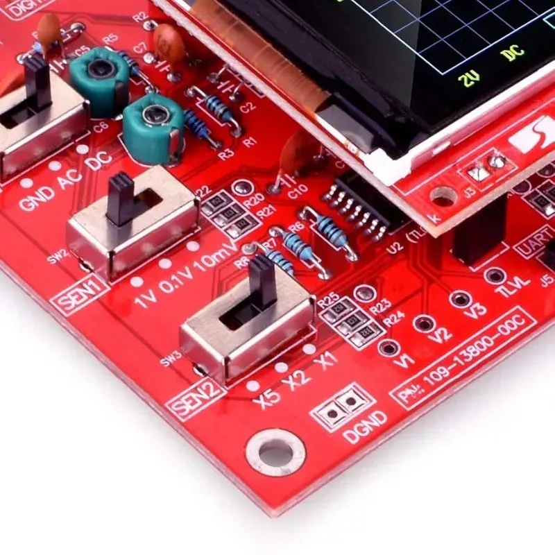 An oscilloscope PCB board