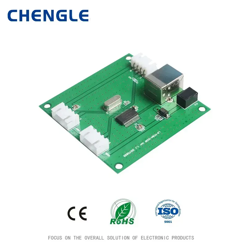 A PCB board inside a portable experiment instrument.