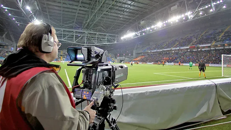 Sports broadcast camera