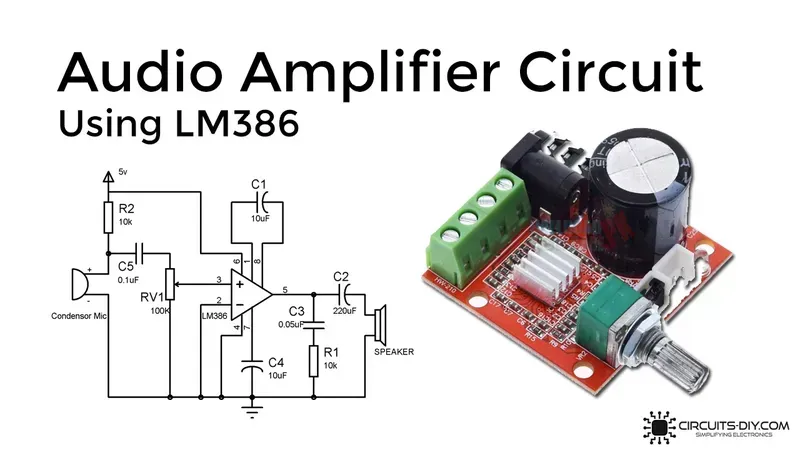 Various components used in audio amplifiers