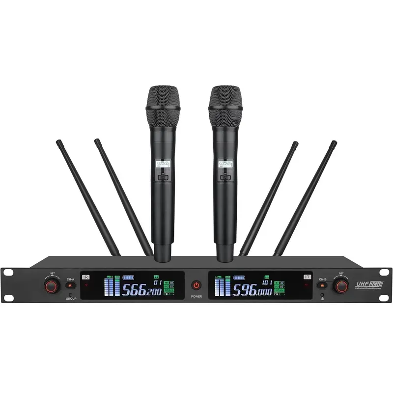 Wireless microphone in a live performance setting
